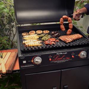 Parrilla a GAS con tapa